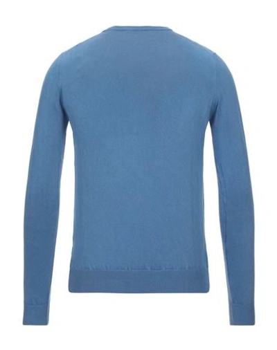 Alpha Studio Sweaters In Blue