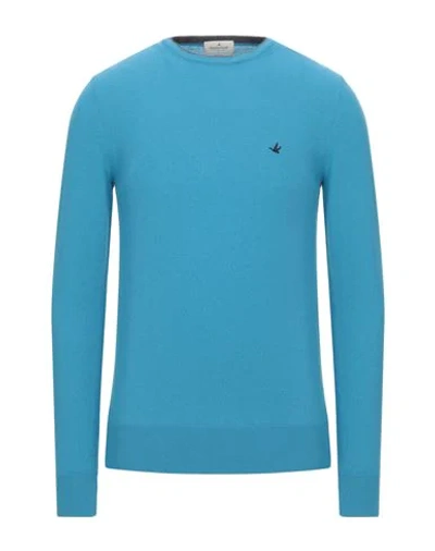 Shop Brooksfield Sweater In Turquoise