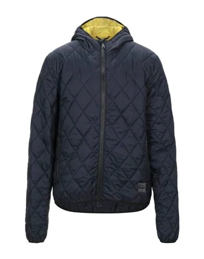 Shop Adhoc Down Jackets In Dark Blue