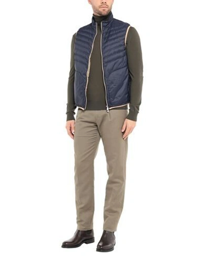 Shop Brunello Cucinelli Synthetic Down Jackets In Dark Blue