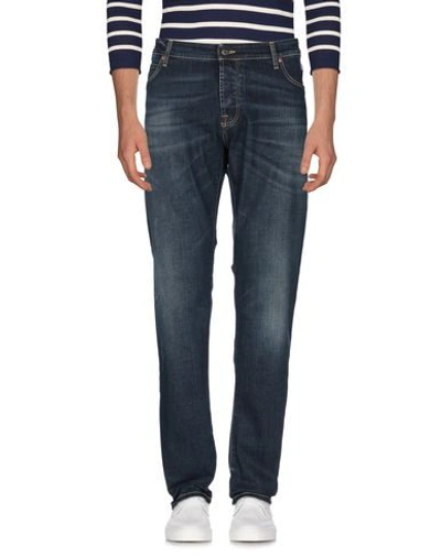 Shop Roy Rogers Denim Pants In Blue