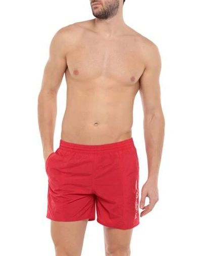 Shop Speedo Man Swim Trunks Red Size Xxl Nylon