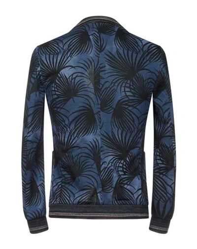 Shop Hōsio Suit Jackets In Dark Blue