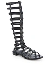 STUART WEITZMAN Metallic Gladiator Sandals