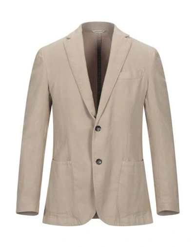 Shop 0909 Fatto In Italia Suit Jackets In Sand