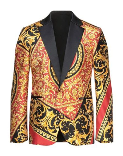 Versace Men's Baroque Satin-lapel Dinner Jacket In Black | ModeSens