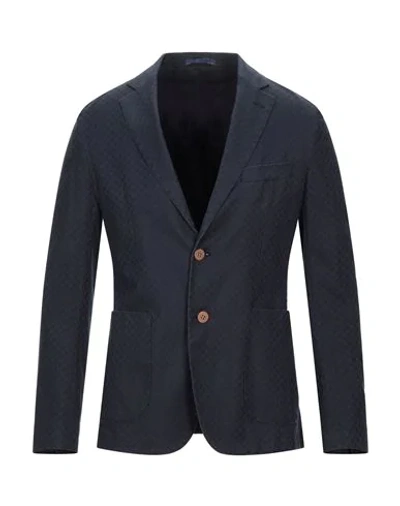 Shop 2 Volte Suit Jackets In Dark Blue