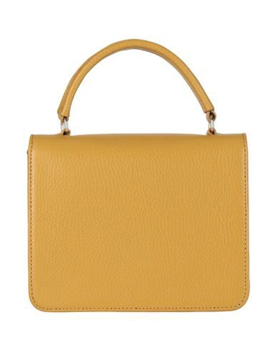 Shop Tuscany Leather Woman Handbag Ocher Size - Soft Leather In Yellow