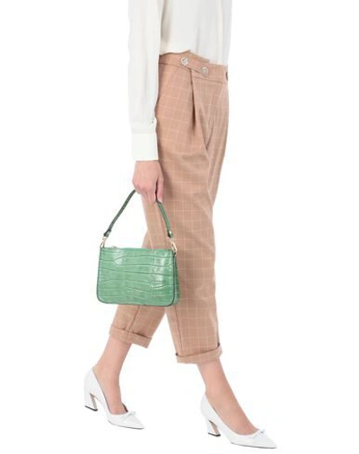 Shop Tuscany Leather Cassandra Pochette Woman Handbag Green Size - Soft Leather