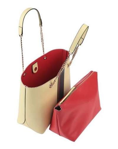 Shop Roberta Di Camerino Woman Shoulder Bag Light Yellow Size - Soft Leather