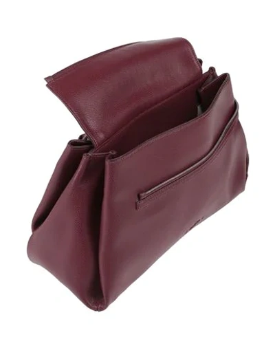 Shop Hogan Handbag In Maroon
