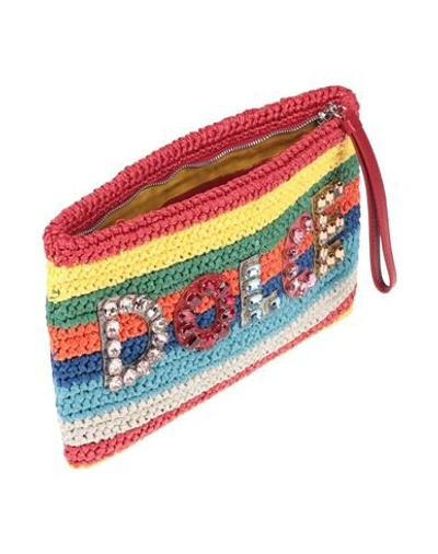 Dolce & Gabbana Multicolor Clutch In Red