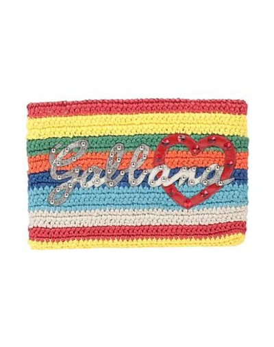 Shop Dolce & Gabbana Woman Handbag Red Size - Textile Fibers, Soft Leather