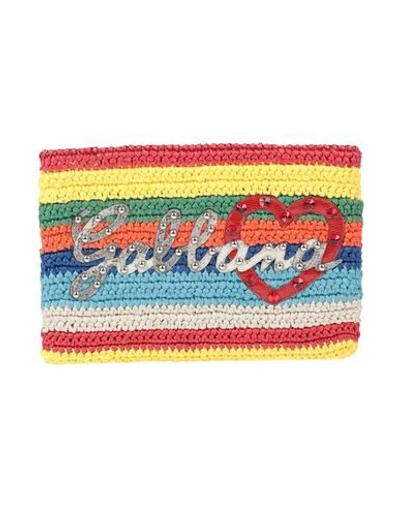 Dolce & Gabbana Multicolor Clutch In Red