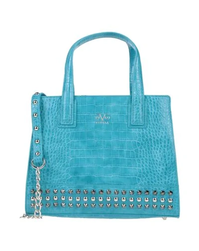 Shop 19v69 By Versace Handbags In Turquoise