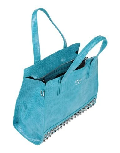 Shop 19v69 By Versace Handbags In Turquoise