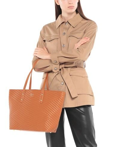 Shop 19v69 By Versace Handbags In Camel