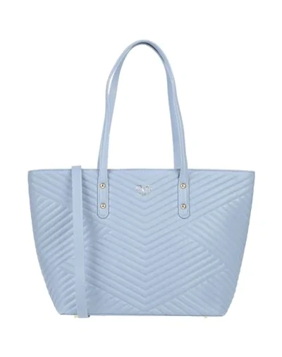 Shop 19v69 By Versace Handbags In Sky Blue