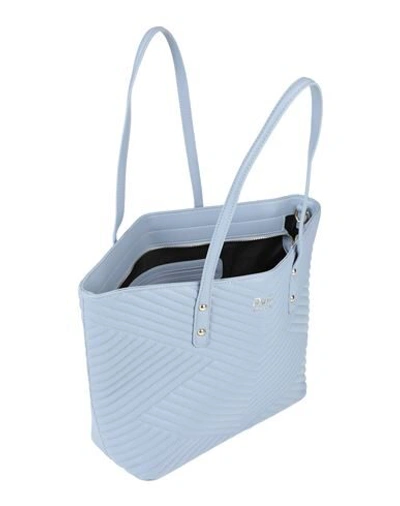 Shop 19v69 By Versace Handbags In Sky Blue