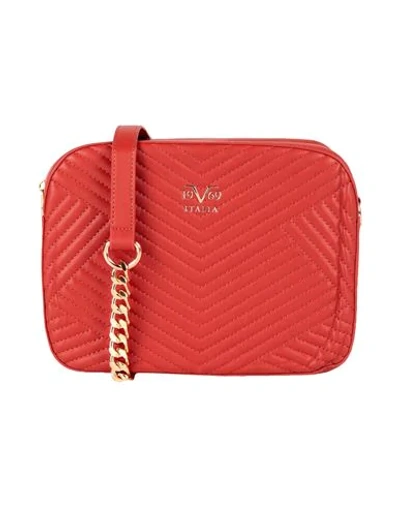 Shop 19v69 By Versace Work Bags In Red