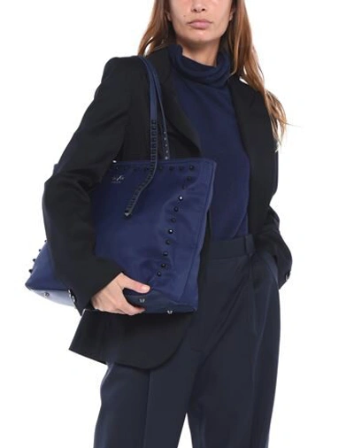 Shop 19v69 By Versace Shoulder Bag In Dark Blue