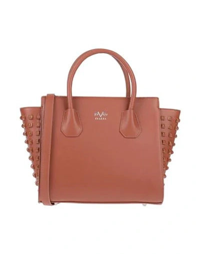 Shop 19v69 By Versace Handbag In Tan
