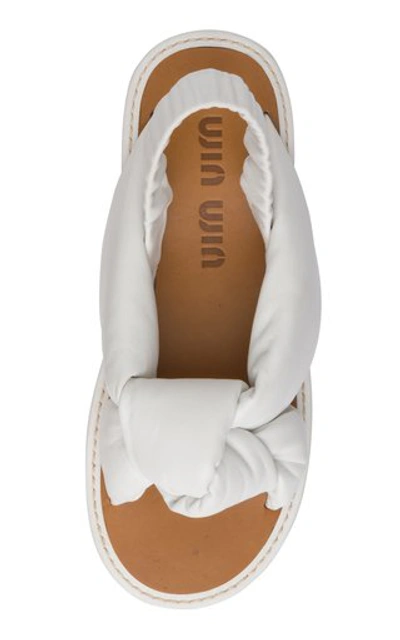 MIU MIU ◆ Padded Sandals Miu Miu Padded Slingback Sandals | Black | FARFETCH