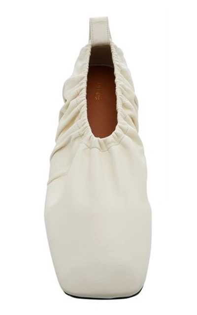 Shop Neous Women's Phinia Leather Ballet Flats In White