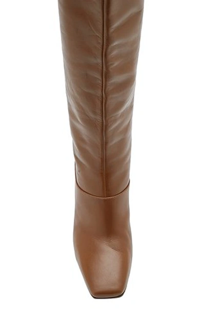 Shop Jimmy Choo Women's Mahesa Leather Tall Boots In Brown