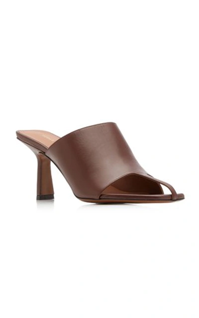 Shop Neous Women's Jumel Leather Mules In Brown