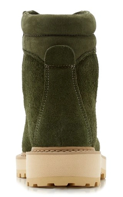 Shop Diemme Women's Monfumo Suede Boots In Green