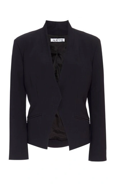 Shop Aliã©tte Wool Double Breasted Jacket In Black