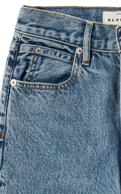 Shop Slvrlake Women's Beatnik Rigid High-rise Slim-leg Jeans In Light Wash