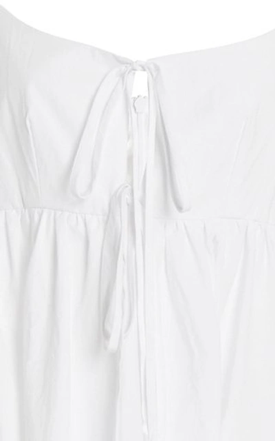 Shop Ciao Lucia Women's Ischia Babydoll Mini Dress In White,navy