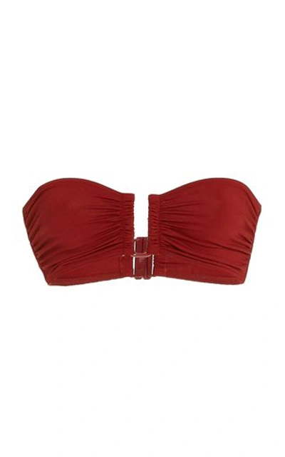 Shop Eres Women's Show Bandeau Bikini Top In Red
