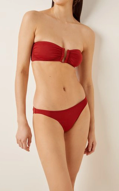 Shop Eres Women's Show Bandeau Bikini Top In Red