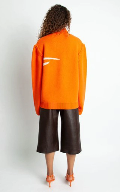 Shop Christopher Esber Women's Lambada Sands Oversized Knit Sweater In Orange