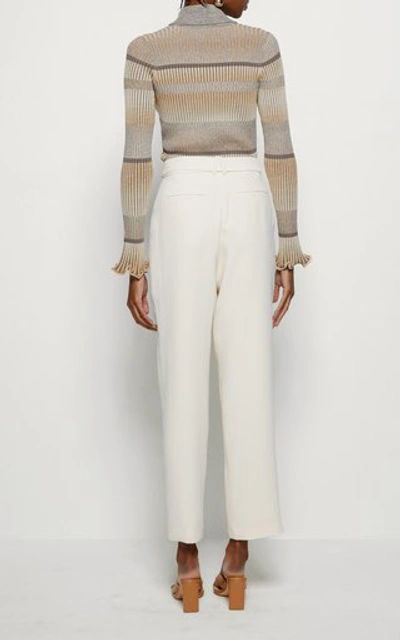 Simkhai Allyson Striped Polo Shirt In Multi