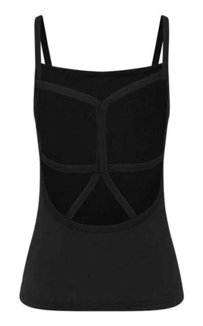 Shop Christopher Esber Strappy Back Fitted Top In Black
