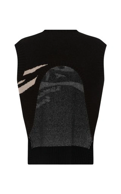 Shop Christopher Esber Women's Lambada Sands Wool-cashmere Knit Top In Black