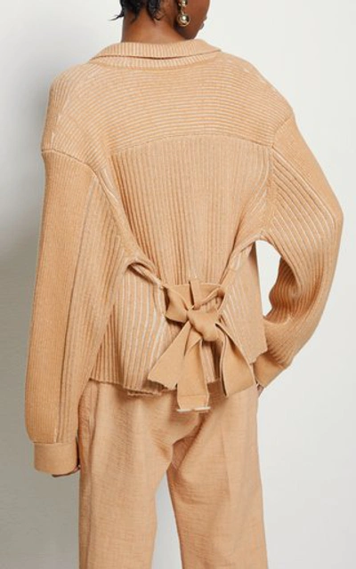 Simkhai Gwendolyn Cotton-wool Jacket In Brown