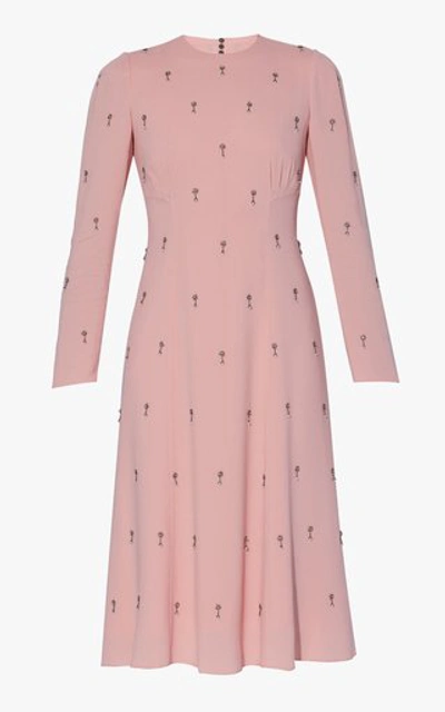 Shop Erdem Ivor Dress In Pink