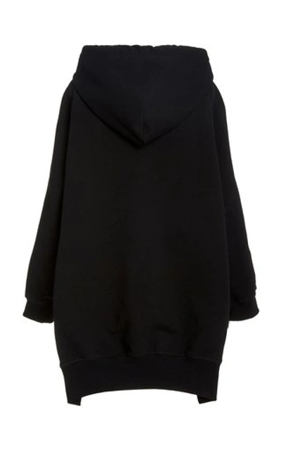 Shop R13 Oversized Jersey Hoodie Cape In Black