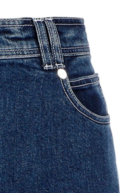 Shop Balmain Women's Stretch High-rise Skinny Jeans In Dark Wash