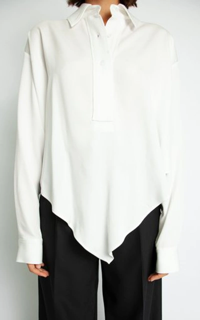 Shop Christopher Esber Bandana Scarf Shirt In White