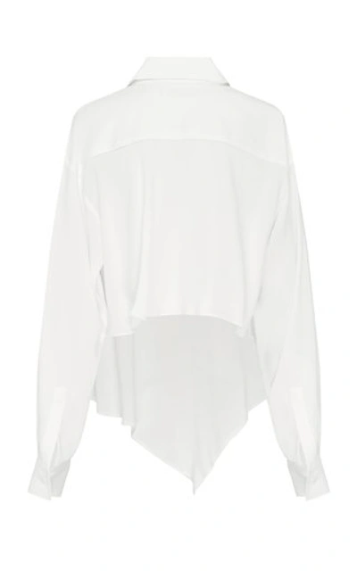 Shop Christopher Esber Bandana Scarf Shirt In White