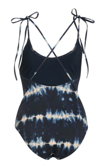 Shop Ulla Johnson Women's Adhara Tie-dyed One-piece Swimsuit In Blue