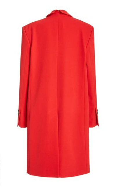 Shop Proenza Schouler Women's Wool Double-breasted Coat In Red