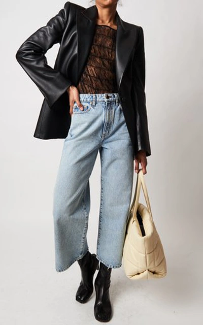 Shop Khaite Women's Ella Cropped-fit Jeans In Light Wash