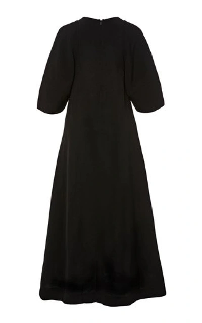 Shop Co Short Sleeve Midi Dress In Black